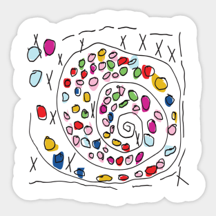 Abstract spiral Sticker